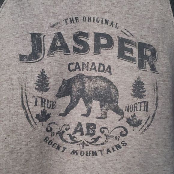 𝅺JASPER Alberta Vacation Hoodie gray size small - Picture 2 of 6